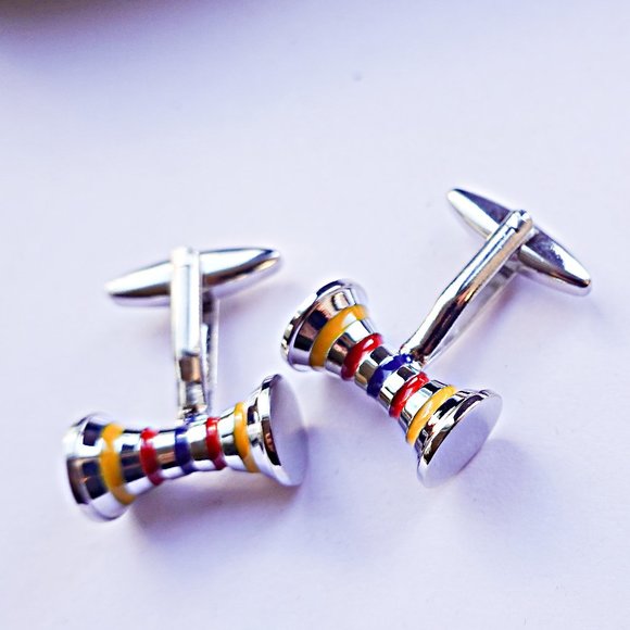 PRIDE RAINBOW CUFFLINKS BRAND NEW - Picture 1 of 2